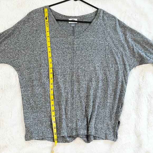 Old Navy Heathered Gray 3/4 Sleeve Shirt Size Small - Picture 4 of 7
